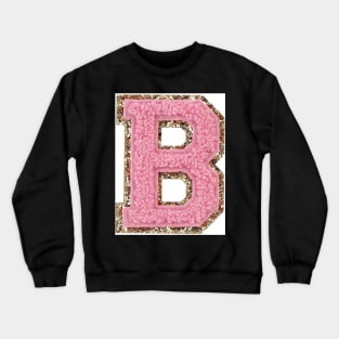 Preppy pink varsity letter Crewneck Sweatshirt